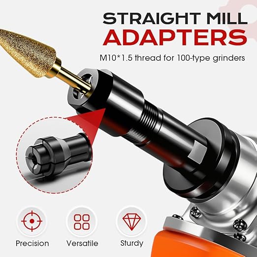 Angle Grinder Conversion Accessories Adapter Kit, 2025 Bloomy Flower Calendar, Interface Connector Adapter for Angle Grinder Polisher Drill Bit Connecting Tool for 6mm+3mm Conversion (2 set-6mm+3mm)