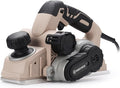 Corded Electric Hand Planer, 7.7 AMP 15000 RPM Power Wood Planer with Edge Guide and Dust Bag, 3-1/4 Inch Planing Width, for Wood Chamfer DIY, Smooth Finish Carpentry