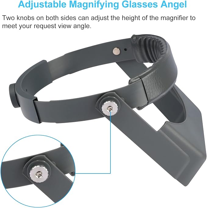 Headband Magnifier, Professional Double Lens Head-Mounted Loupe Jewelry - Image 3