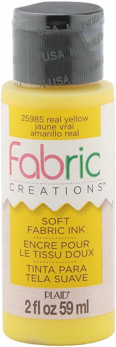 Fabric Creations Fabric Ink in Assorted Colors, Real Yellow by Fabric+Creations