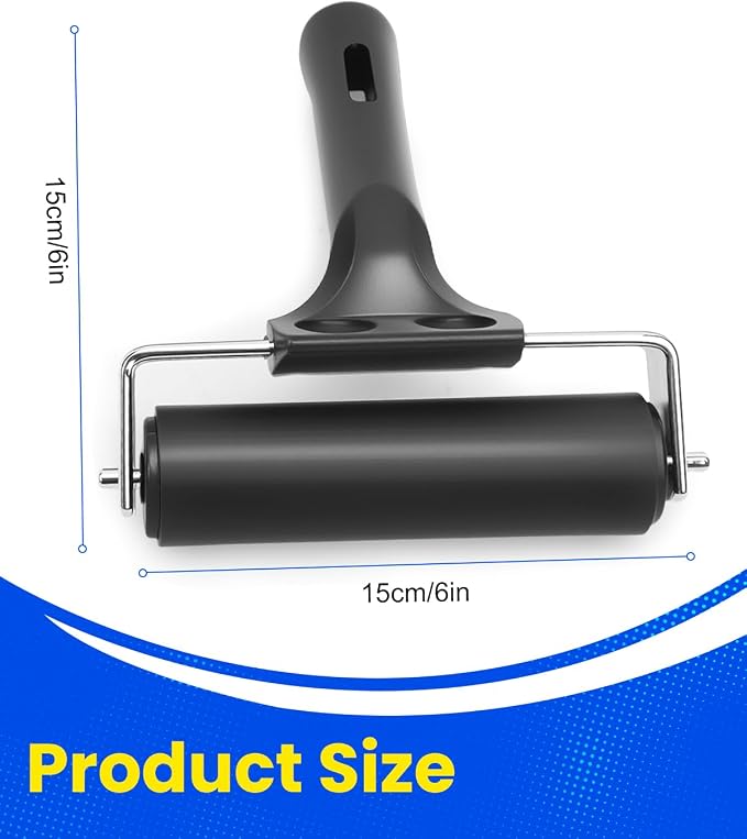UCEC Brayer Roller for Printmaking, Durable Rubber Glue Roller Woodworking - Image 2
