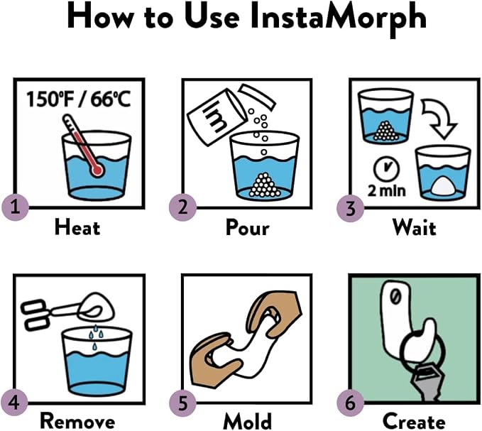 InstaMorph Reusable Moldable Plastic - Image 3