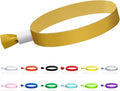 100 Pcs Cloth Event Wristbands, Event Wristbands, Colored Wrist Bands for Events, for Lightweight Concert Wrist Strap for Activities, Party Bracelets for Events (Color : Gold)