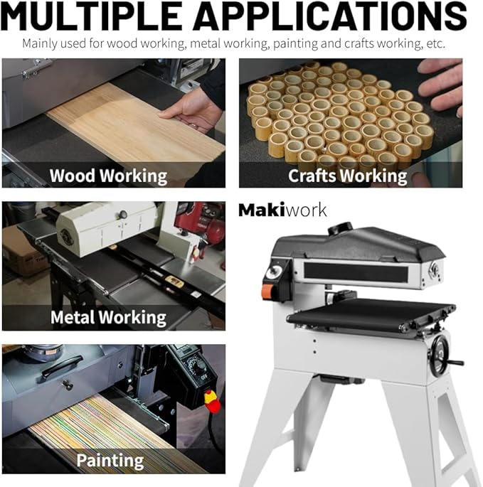 Drum Sander Feed Belt Conveyor Compatible with Delta 18-36 Drum Sander - 120 Grit Silicone Carbide, 18" x 47-1/2"