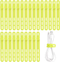 Oligei 25 Pcs Silicone Cable Ties, Cable Ties Reusable, High Elasticity Cord by Oligei