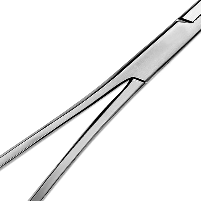 Hemostats ROCHESTER PEAN Forceps Locking Pliers Clamps Tongs Full Serrated Stainless Steel set Of 3 pcs 9,10,12 Inch Curved (Curved 9,10,12 Inches 3 pcs Set)