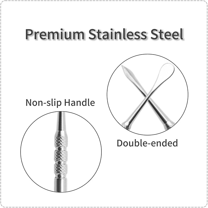 3 PCS Wax Carving Tools Stainless Steel Spoon, Double-Ended Sculpting Tools | - Image 2