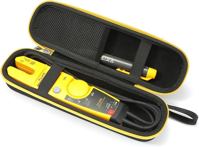 RAIACE Hard Carrying Case for Fluke T5-1000/T5-600 Electrical Voltage, Continuity and Current Tester - Black