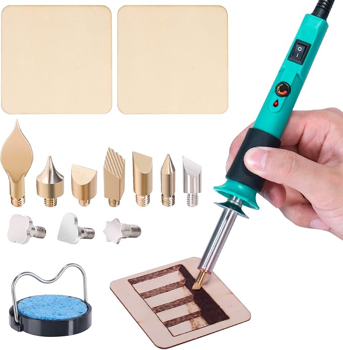YIHUA 930-IV Pyrography Wood Burning Pen Kit Adjustable Temperature, Power by YIHUA