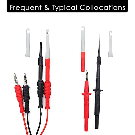 Piercing Clip Test Probe, 0.7mm Test Probe Pins, Non-Destructive Insulation Wire Piercing Needle, Piercing Probes Set for Banana Socket Plug Car Tester (4 Pcs)