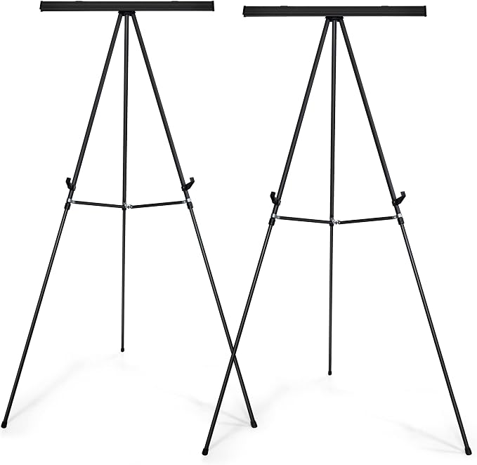 Falling in Art Aluminum Flip Chart Display Easel Stand by FallinginArt