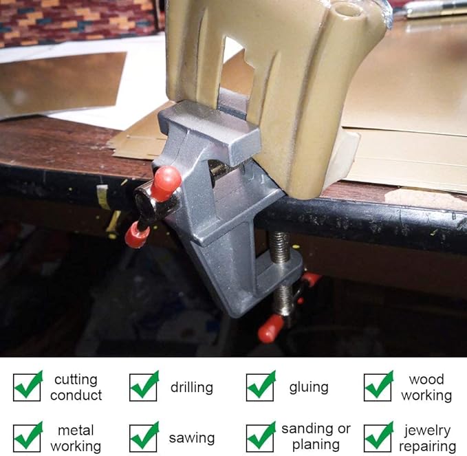 Mini Jeweler Table Clamp Small Hobby Bench Vice Work Bench Vise Clamp Hobby - Image 6