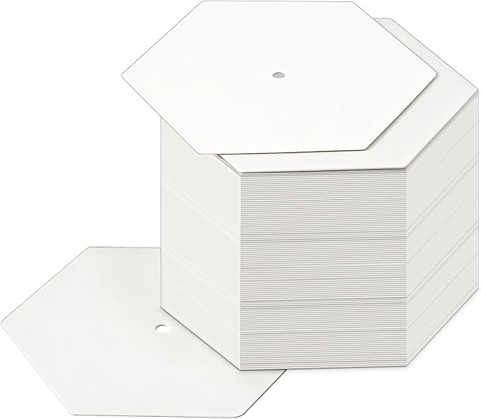 120 PCS Hexagon Piecing Paper Templates, Quilting Templates Accessories by Neworkg