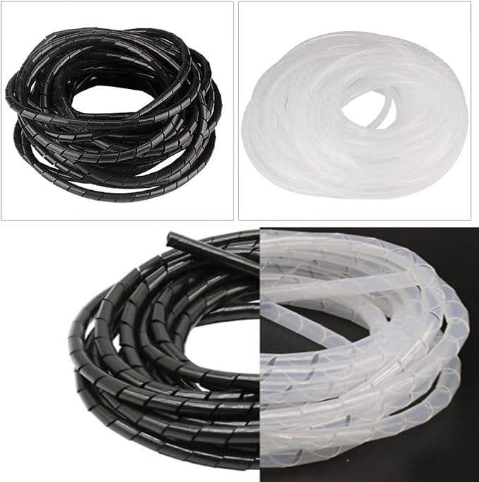 Spiral Cable Wrap - 20 Ft Cable Management Sleeve Organizer - Image 4