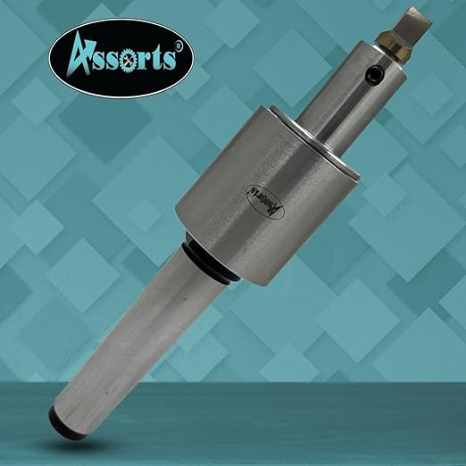 ASSORTS Precision Rotary Broach with MT3 M12 x 1.75 Drawbar Thread and H.S.S Square Punch 7 Pcs– Ideal for CNC, Lathe, Milling & Drilling