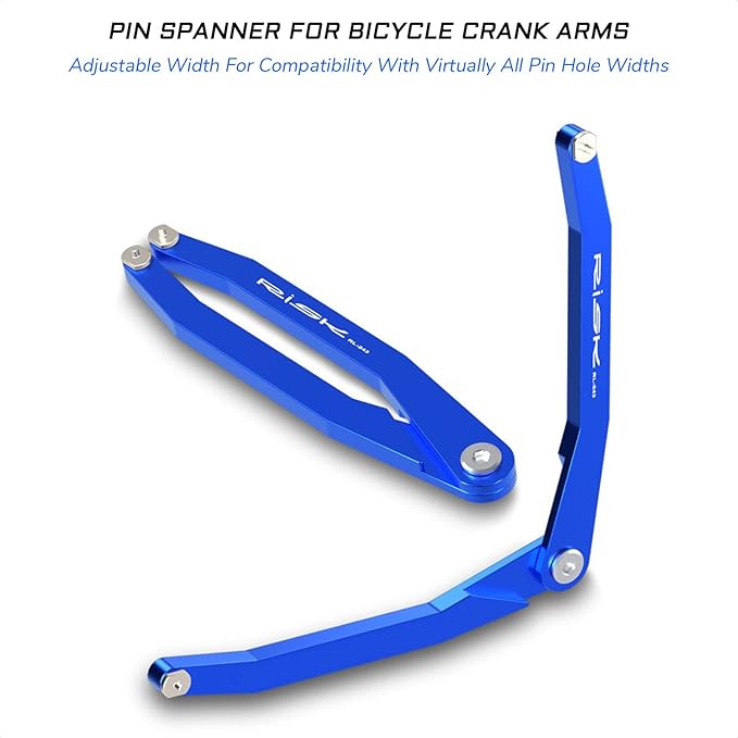 Pin Spanner for Bike Crank Arm Caps - Box End and Adjustable Pin Wrench for Shimano, Campagnolo, FSA, and More Mountain and Road Bicycles - MTB Tool