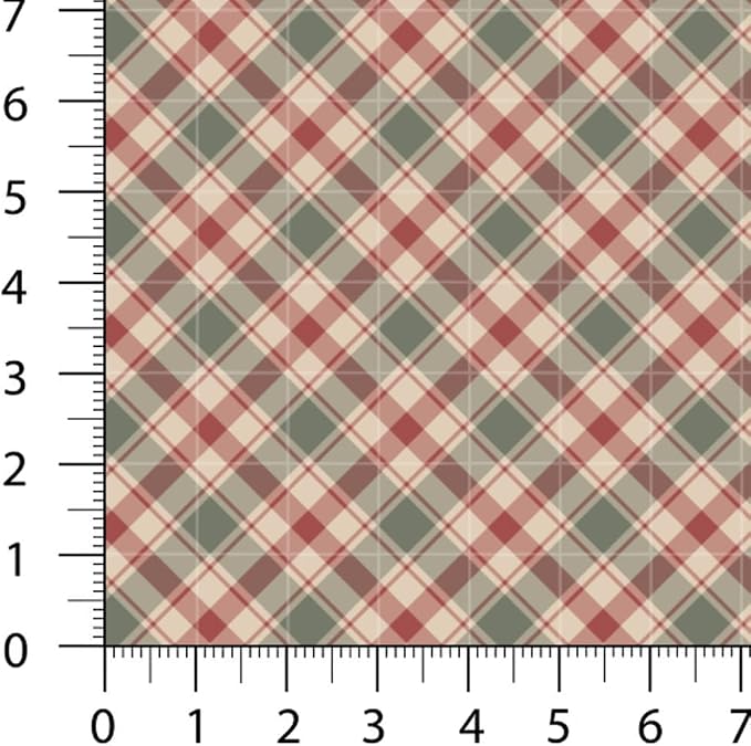 Patchwork Fabric Panel 100x155 cm, 100% Cotton Satin, 6 Coordinated Gingham - Image 6