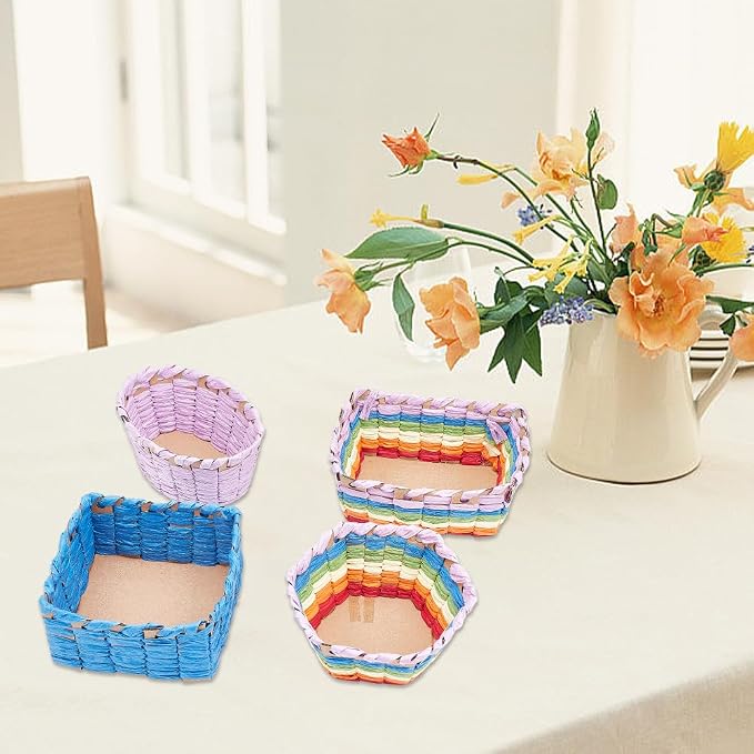 FREEBLOSS 15 Set Basket Weaving Kit Basket Making Kit - Image 4