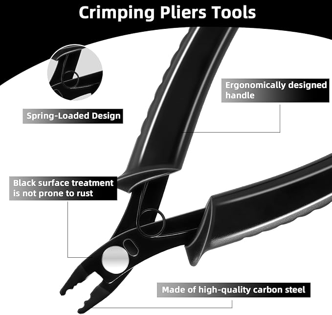 URSKYTOUS Bead Crimping Pliers Bead Crimper Tool - Image 4