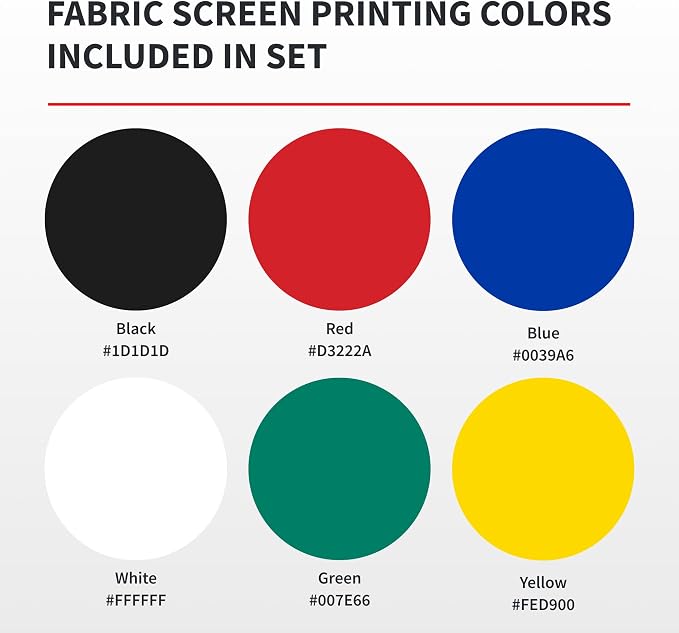 Speedball Fabric Screen Printing Ink Studio Set, 32-Ounce - Image 3