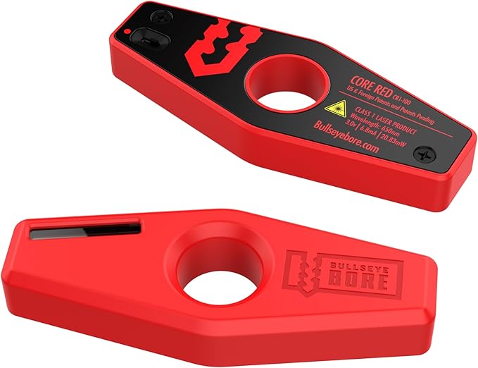 BullseyeBore Core CR1-100 Drill Guide for Straight Holes - Magnetic Drill Attachment with Efficient Red Laser for Visual Worksurface Alignment - Compatible with Common bits from 2” to 5”