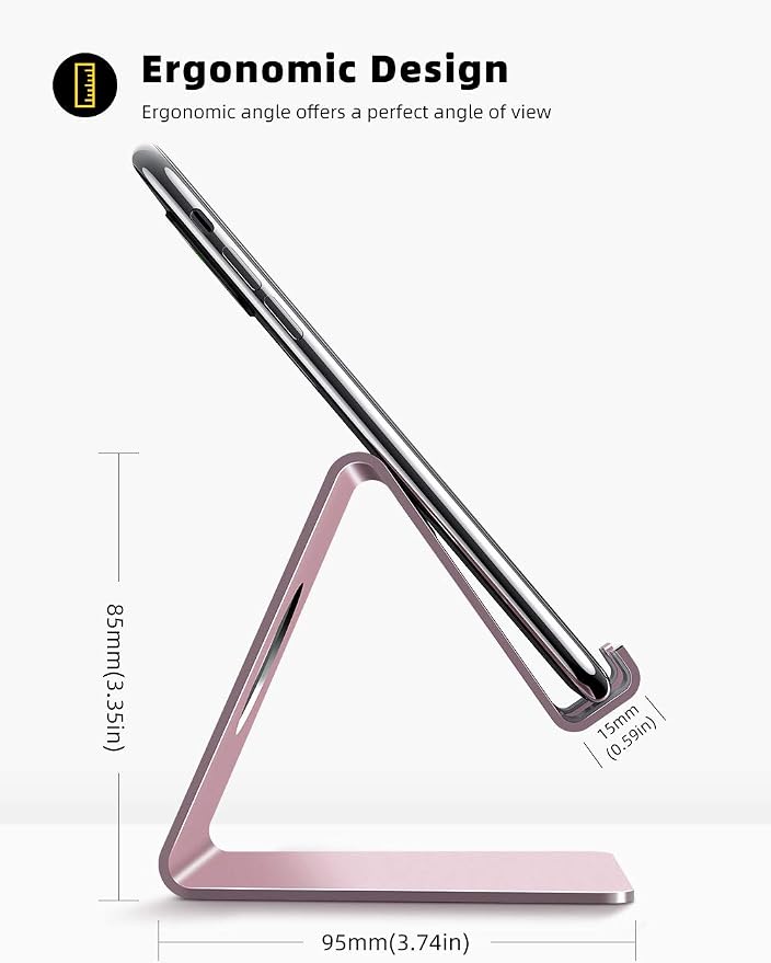 Lamicall Pink Phone Stand, Desk Accessories - Image 4