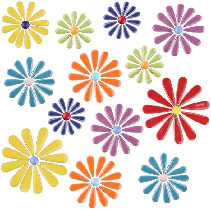 Artspac Multicolor Teardrop Ceramic Mosaic Tiles by Artspac