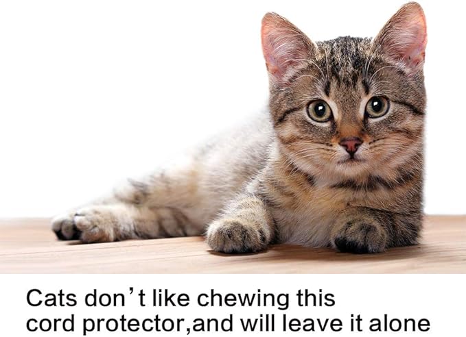 Alex Tech 10ft - 3/8 inch Cord Protector Wire Loom Tubing Cable Sleeve Split - Image 5