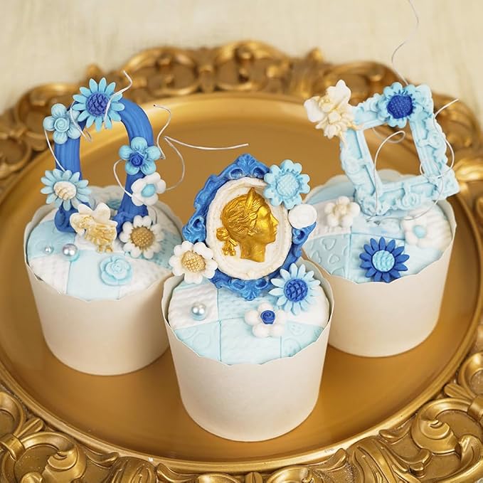 Art Molds for Polyclay Air Dry Clay Plaster Epoxy Resin Fondant Cake Decor - Image 3