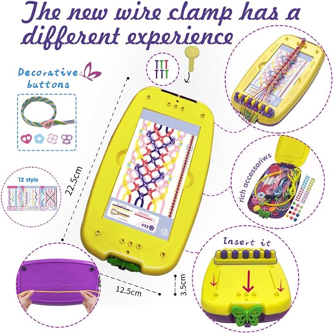 BOLVISEP 2-in-1 Friendship Bracelet Making Kit - Image 2