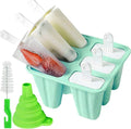 Popsicle Mold, Popsicle Molds 6 Pieces Silicone Ice Pop Molds BPA Free Popsicle by BellDream
