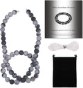6mm Matte Snowflake Obsidian Bead, 15-Inch Matte Round Loose Stone Beads by THRELE
