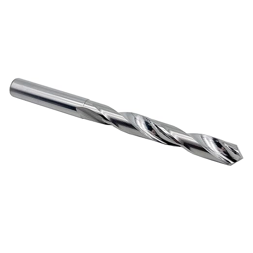 3/8" Solid Carbide Jobber Drill Bits with Straight Shank and 118° Point Angle, Made from Tungsten Carbide Material,1-Pieces