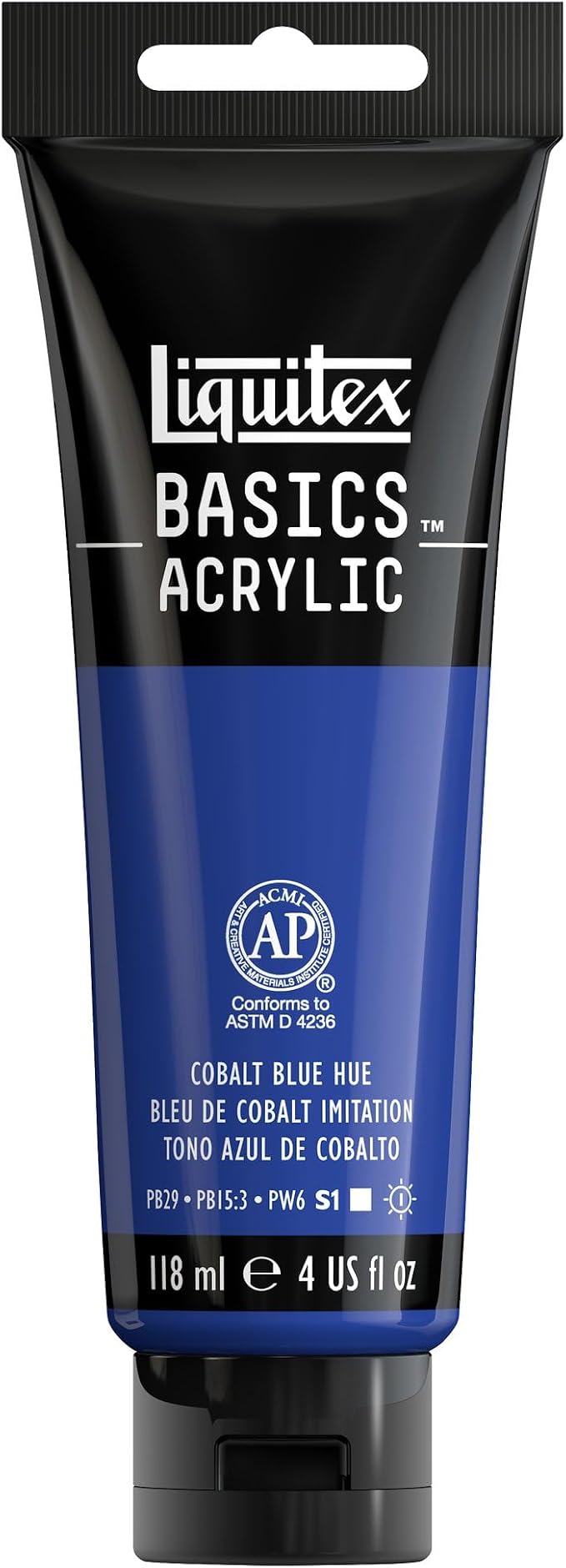 Liquitex BASICS Acrylic Paint, 118ml Tube, Cobalt Blue Hue by Liquitex