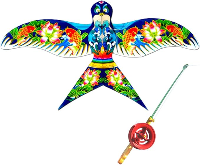 Dynamic Kites 3D Fishing Rod Line Kites Kites Easy Flying Toy Frameless Kites by Unknown