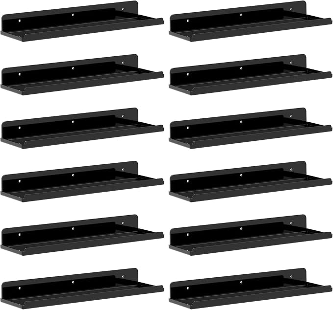 Lifewit Floating Shelves for Wall, Acrylic Display Shelf Wall Mounted for Figure by Lifewit