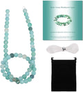 6mm Matte Green Weathered Agate Bead, 15-Inch Matte Round Loose Stone Beads by THRELE
