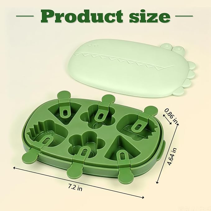 Silicone Popsicle Mold Fun Shaped Dinosaur Popsicle Silicone Molds - Image 6