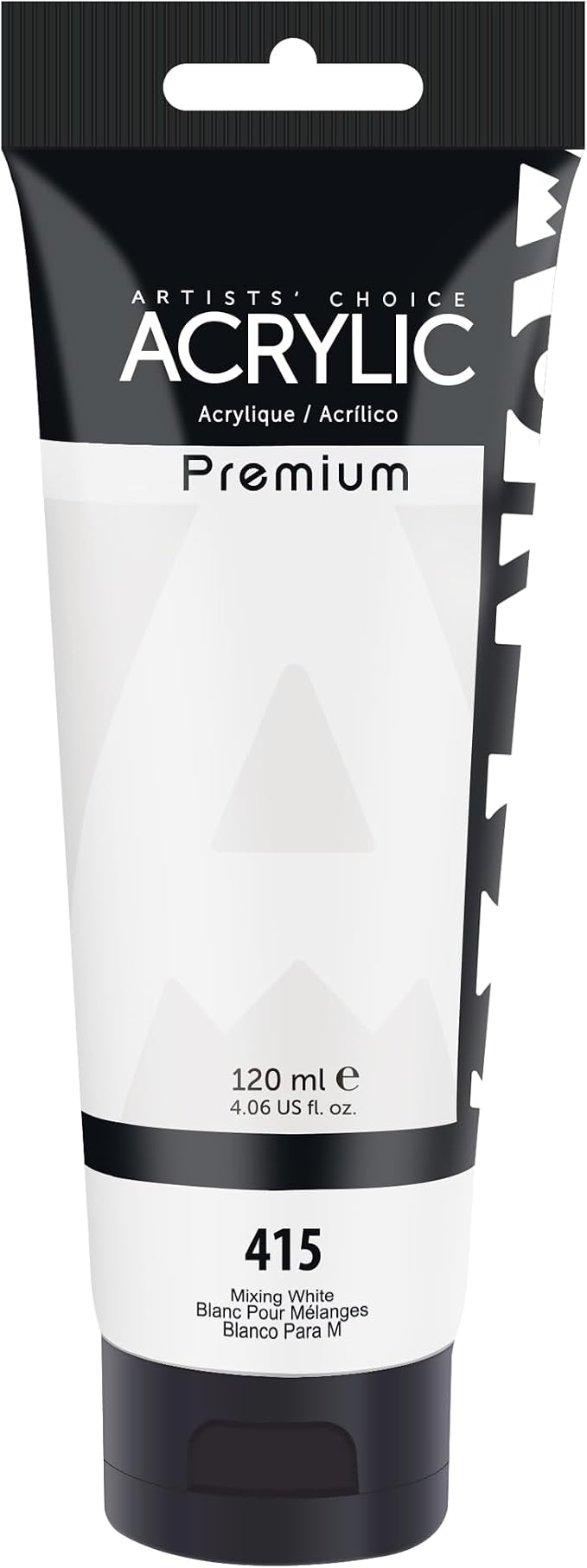 AUREUO Mixing White Acrylic Paint, 4 Fl Oz / 120ml Single Tube, Rich Pigment by AUREUO