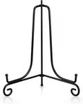 Artliving Plate Stands for Display, 17 Inch Black Iron Easel Plate Display by Artliving