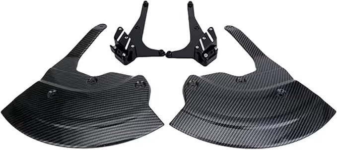 Motorcycle Front Brake Caliper Disc Guard Fairing Protector for BMW M1000RR S1000R S1000RR S1000XR 2020 2021 2022 2023 2024 Carbon Fiber Aero Disc Fender Accessories (ABS Carbon Fiber-Vibrant)