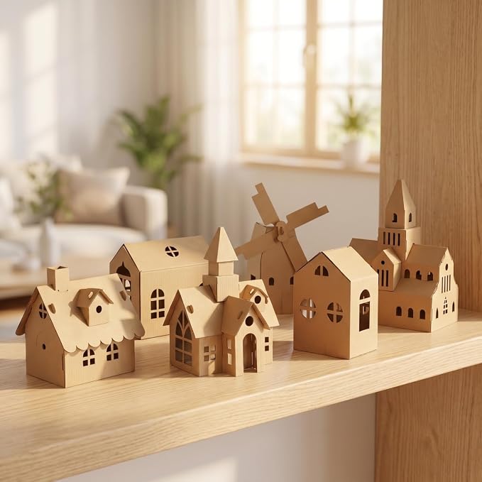 WRITWAA DIY Paper House Kit for Kids - Image 9