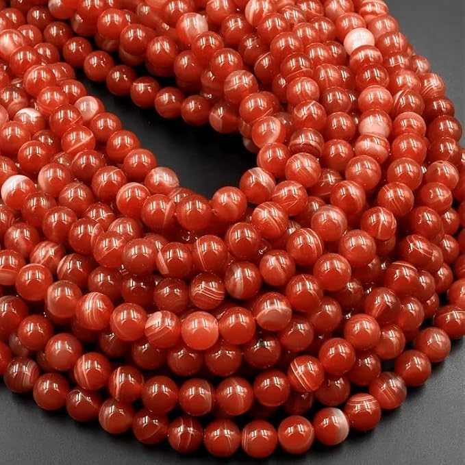 Zenkeeper 116 Pcs Carnelian Beads by Zenkeeper