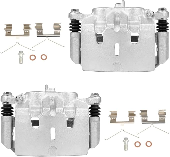 cciyu Front Left & Right Brake Calipers Assembly w/Bracket 19B3826 19B3827 2009 2010 2011 2012 2013 2014 2015 For Honda For Pilot