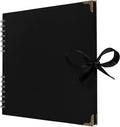 Bstorify 10 x 10 Inches Scrapbook Album 70 Pages Black Thick Kraft Paper Corner by Bstorify