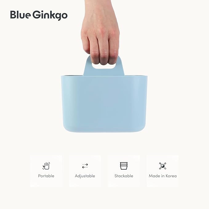 BLUE GINKGO Stackable Organizer Caddy, Made in Korea | Portable. Adjustable. - Image 5