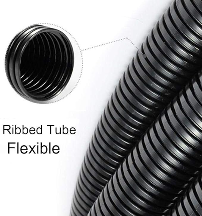 ZhiYo 50FT 3/8” Wire Loom Split Tubing Auto Wire Conduit Flexible Cover | High - Image 4