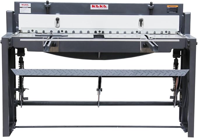 KAKA INDUSTRIAL Stomp Shear Machine - 52-Inch Heavy Duty Sheet Metal Shears for Cutting 16 Gauge Steel, 14-gauge Aluminum and Copper,Q01-5216 Foot Pedal Operated