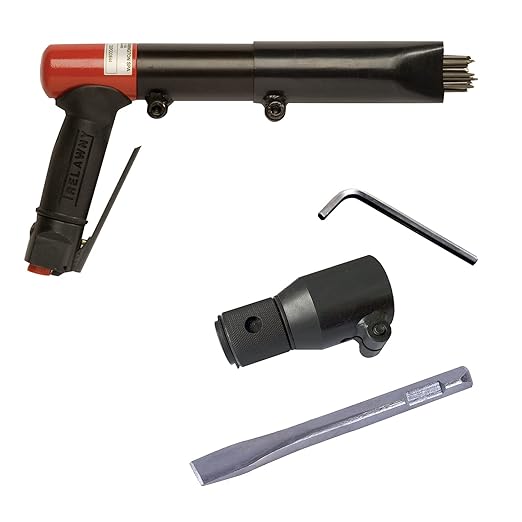 CS Unitec | 2BPG Needle and Chisel Scaler Kit | 19 Needle Air Chisel | Professional Grade 3000 BPM Pistol Grip | Air Power 5.5 CFM - 199.3121