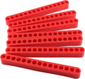 20Pcs 15 Holes Hex Shank Screwdriver Bit Holder, Plastic Screwdriver Head Storage Case, Drill Bit Storage Case, Screwdriver Head Holder Organizer Fit for 1/4 Inch Hex Shank, Red